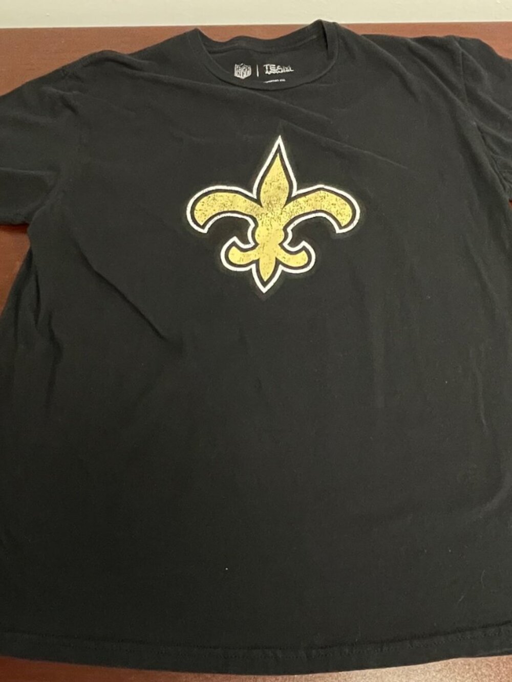 NFL Men's T-Shirt - Black - New Orleans Saints - Size XL - GUC